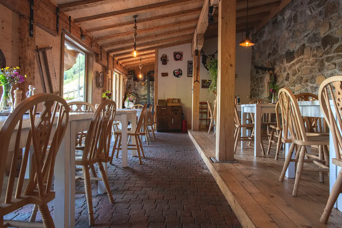 Interior atmosphere of the malga